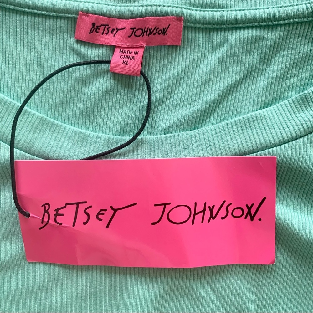 🌸New🌸 Betsey Johnson Ribbed Cap Sleeve Dress XL - Picture 2 of 9